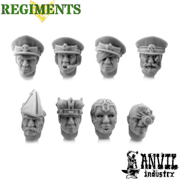 Picture of Dress Uniform Officer Heads - Male (8)