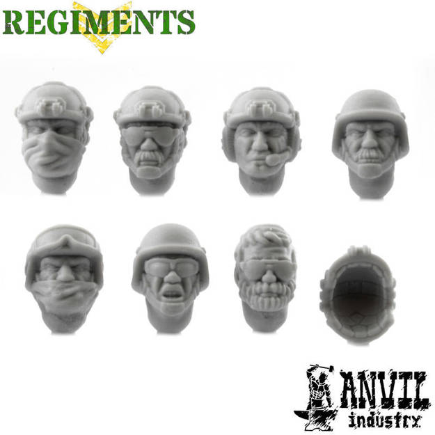 Picture of PMC Heads with Helmets - Male (7)
