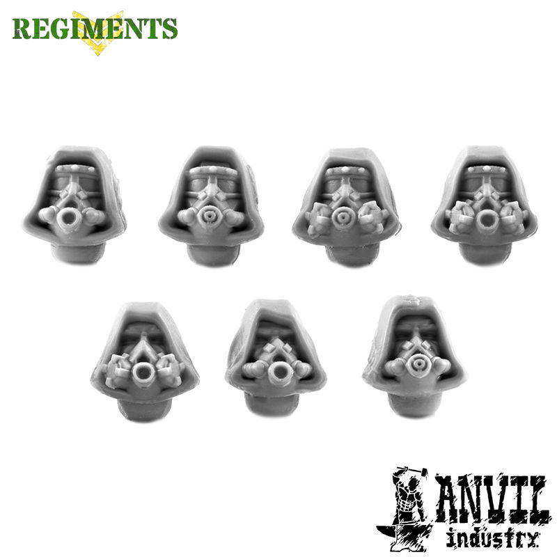 Hooded Cultist Heads with Gasmask