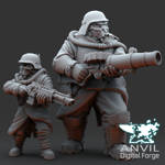 Picture of 3D Print (SLA) - Armoured Trencher Ogre (Gas Mask)