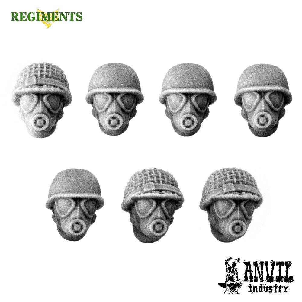 M1 Helmets with Gasmasks
