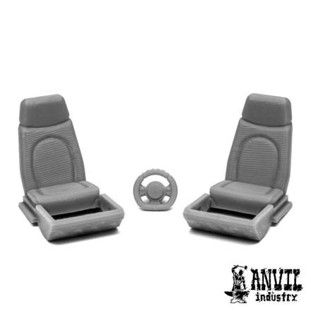 Picture of Truck Empty Seats & Steering Wheel