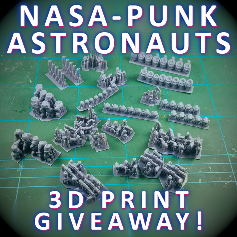 NASA-Punk 3D Test Prints Giveaway!