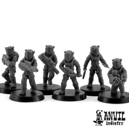 Picture of Female Regiments Astronauts with H&K G11 (6 miniatures)