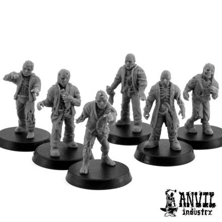 Picture of Civilian Zombies - Male (6 miniatures)