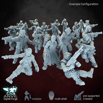 Picture of Digital - Sci-Fi Gangers Infantry (Full Bundle)