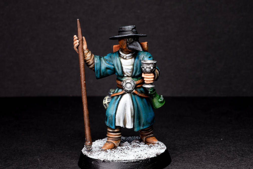 Frostgrave Robed Cultist Apothecary Painted