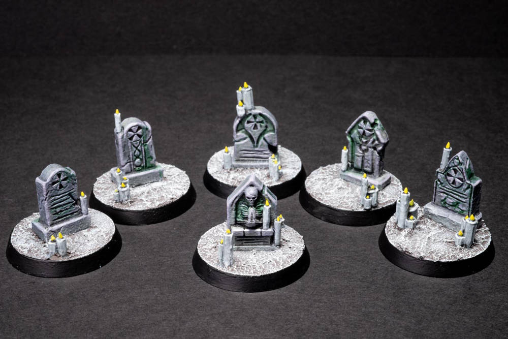 Frostgrave Objective Tokens Painted